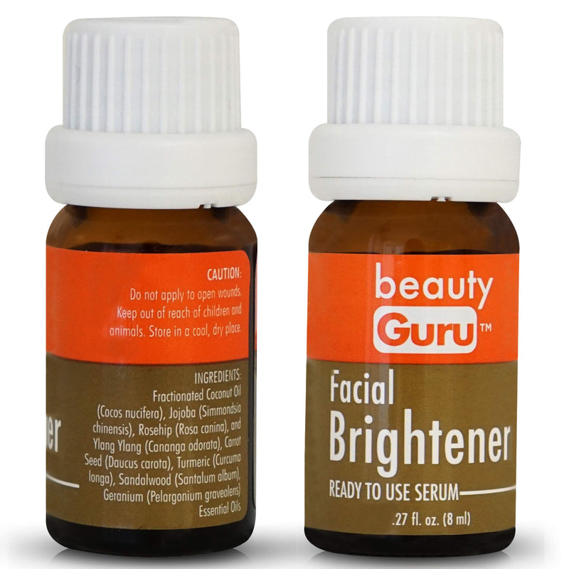 Beauty Guru Vitamin C Skin Brightening Serum - All Natural Skin Care Ingredients Including Rosehip Oil As Dark Spot Remover, Facial Moisturizer and Anti Aging Serum, 0.27 fl. oz (8ml) GuruNanda