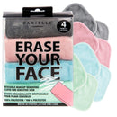 ERASE YOUR FACE Make-up Removing Cloths, By Danielle Enterprises, Pastel, 4 Count ERASE YOUR FACE