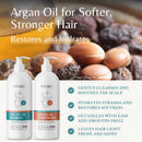 Argan Oil Shampoo and Conditioner Set with Biotin, Repairs Dry & Damaged Hair, Deeply Hydrating & Nourishing, Women & Men, Sulfate-Free, Organic, 16 fl oz Each Infinity Warehouse