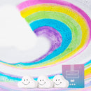 Bath Bombs with Rainbow Bubble, Ribivaul XXXL Size 6.5oz x3 Handmade Bath Bombs with Pure Ingredients, Bath Bombs for Women and Kids with Rich Bubbles, Great Gift Option for Christmas, Halloween Ribivaul