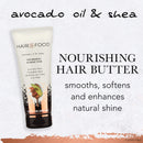 Hair Food Avocado Oil & Shea Butter Nourishing Hair Butter, Dye Free, 6.7 Fl Oz Hair Food