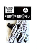8 Piece Black Lives Matter Hair Tie Accessories - BLM - Equality - BLM Pride Bracelet Wristbands Supplies Sportigift