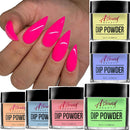 Dip Powder Nail Kit - 10 Dip Powder Colors Refill with Glow in The Dark Nail Dip Powder ASTOUND BEAUTY Store