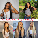 BLY Human Hair Wigs for Black Women 180% Density Straight Human Hair Transparent Lace Front Wigs 4x4 Closure Wig Human Hair Pre Plucked with Baby Hair Natural Color 22 Inch BLY