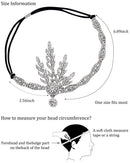 BABEYOND Art Deco 1920's Flapper Great Gatsby Inspired Leaf Medallion Pearl Headpiece Headband Silver BABEYOND