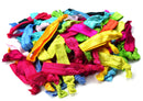 Syleia 100 Hair Ties Wild Flowers Colors, Elastic Ribbon, Ponytail Holders, No Crease, Hand Knotted, Fold Over, Ouchless, No Metal, All Hair Types Syleia