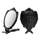 Probeautify Decorative Hand Held Mirror - Beautifully Butterfly Design Hand Mirrors with Handle - Lightweight Mirror - 180 Degrees Full Folding Portable Mirror - Travel Makeup Mirror (Black) PROBEAUTIFY