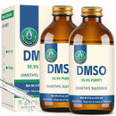 2PC DMSO Pharma Grade 99.9% in Amber Glass Bottle, 8 fl oz Infinity Warehouse