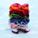 Large Solid Scrunchie - Set of 2 - Grey Motique Accessories