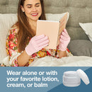ZenToes Moisturizing Gel Sleeping Gloves Dry Hands Treatment - 1 Pair Unscented Hydrating Cracked Hand Healing Gloves - Repair Rough, Chapped Skin Overnight (Cotton Pink) ZenToes Store