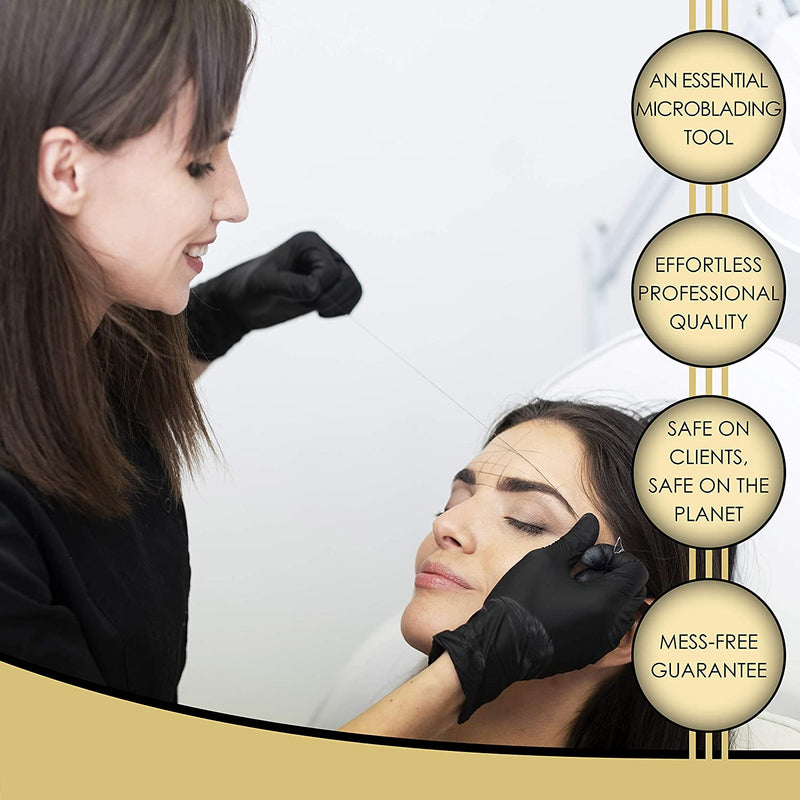 Parallel Products - THE STUDIO PACK – Premium Eyebrow Mapping String for Microblading – Pre-Inked – 1 mm Fine, Bamboo Charcoal Thread – Twelve Pack – 15 Meters/48 Feet per Box (12 Pack) Parallel Products