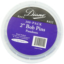 Diane, 2" Bobby Pins D452, BLACK, 300 Count Diane