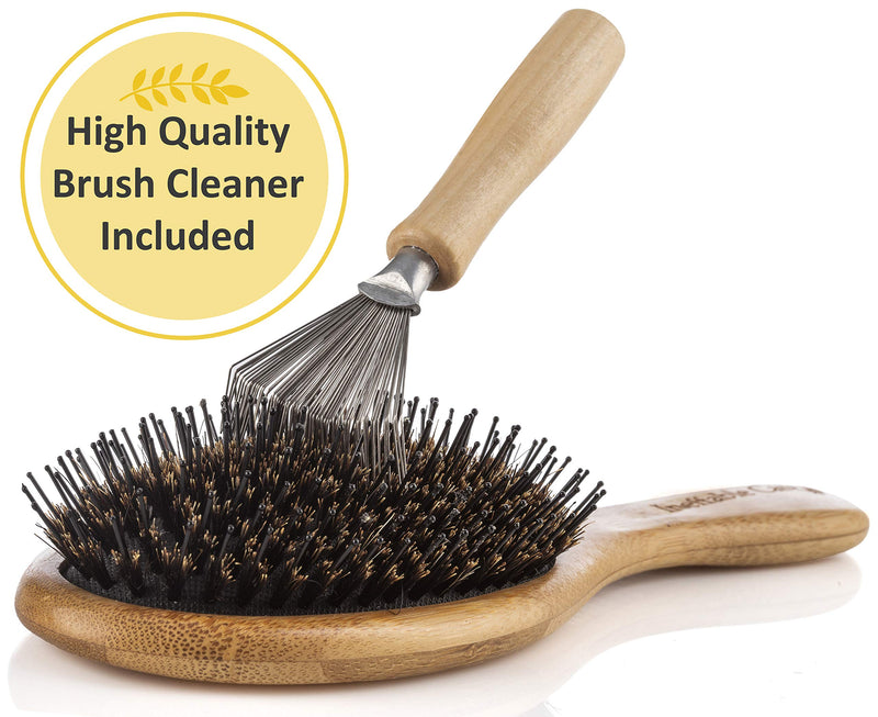 Boar Bristle Hair Brush Set for Women & Men - Wooden Comb & Detangling Hair Brushes for Women Long, Thick, Thin, Fine, Curly & Tangled - Natural Detangler Hairbrush & Comb Stocking Stuffers Gift set Ineffable Care