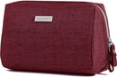 Large Makeup Bag Zipper Pouch Travel Cosmetic Organizer for Women and Girls (Large, Red) Narwey Store
