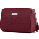 Large Makeup Bag Zipper Pouch Travel Cosmetic Organizer for Women and Girls (Large, Red) Narwey