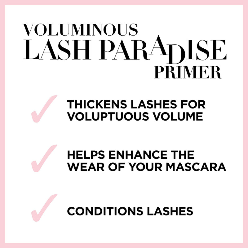 L'Oreal Paris Cosmetics Voluminous Lash Paradise Mascara Primer Base, Millennial Pink, 0.27 Fluid Ounce L'Oreal Paris