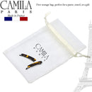 Camila Paris CP2250/2 French Hair Slides Clips for Women, Handmade, Girls Side Slide-in Barrette Clip, Hair Accessories for Women. Strong Hold No Slip Grip Fashion Durable and Styling, Made in France Camila