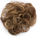S-noilite Hair Bun Extensions Messy Wavy Curly Dish Donut Scrunchie Hairpiece Accessories Chignons Updo Ponytail Pony Tail Synthetic Hair Extension for Women/30G 1 Count Light Brown & Ash Blonde S-noilite Store