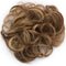 S-noilite Hair Bun Extensions Messy Wavy Curly Dish Donut Scrunchie Hairpiece Accessories Chignons Updo Ponytail Pony Tail Synthetic Hair Extension for Women/30G 1 Count Light Brown & Ash Blonde S-noilite Store
