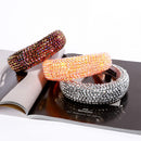 SP SOPHIA COLLECTION Women's Sparkling Crystal Padded Rhinestone Wide Bejeweled Hair Headband Party Hairband Hair Accessories in Silver SP Sophia Collection Store