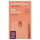 Cleanlogic Small Exfoliating Body Scrubber, 3 count Cleanlogic