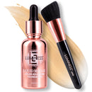 LUMINESS Liquid Mirage w/SPF 50 Color Adjusting Foundation Kit - Color Changing Foundation, SPF 50 Primer & Makeup Brush, Face Makeup for Mature Skin, 4in1 Liquid Foundation, Concealer & Moisturizer Infinity Warehouse