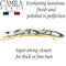 Camila Paris CP2989 French Hair Slides Clips for Women Handmade Small Girls Side Slide-in Barrette Clip, Hair Accessories for Women. Strong Hold No Slip Grip Fashion Durable Styling, Made in France Camila
