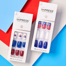 Kiss imPRESS Press on Manacure 4th of July Nails - Shining Stars KISS