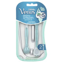 Gillette Venus Extra Smooth Sensitive Disposable Razors for Women with Sensitive Skin, 2 Count Gillette Venus