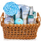 Spa Baskets For Women - Luxury Bath Set With Honey & Lavender - Spa Kit Includes Wash, Bubble Bath, Lotion, Bath Salts, Body Scrub, Body Spray, Shower Puff, Bathbombs, Soap and Towel