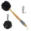 Slick- Loofah with Handle, Loofah Back Scrubber, Back Loofah, Loofah Brush with Long Handle, Loofah on A Stick, Shower Loofah with Handle, Shower Supplies, Loofah Scrubber, Loofah Back Scrubber Slick Solutions