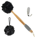 Slick- Loofah with Handle, Loofah Back Scrubber, Back Loofah, Loofah Brush with Long Handle, Loofah on A Stick, Shower Loofah with Handle, Shower Supplies, Loofah Scrubber, Loofah Back Scrubber Slick Solutions