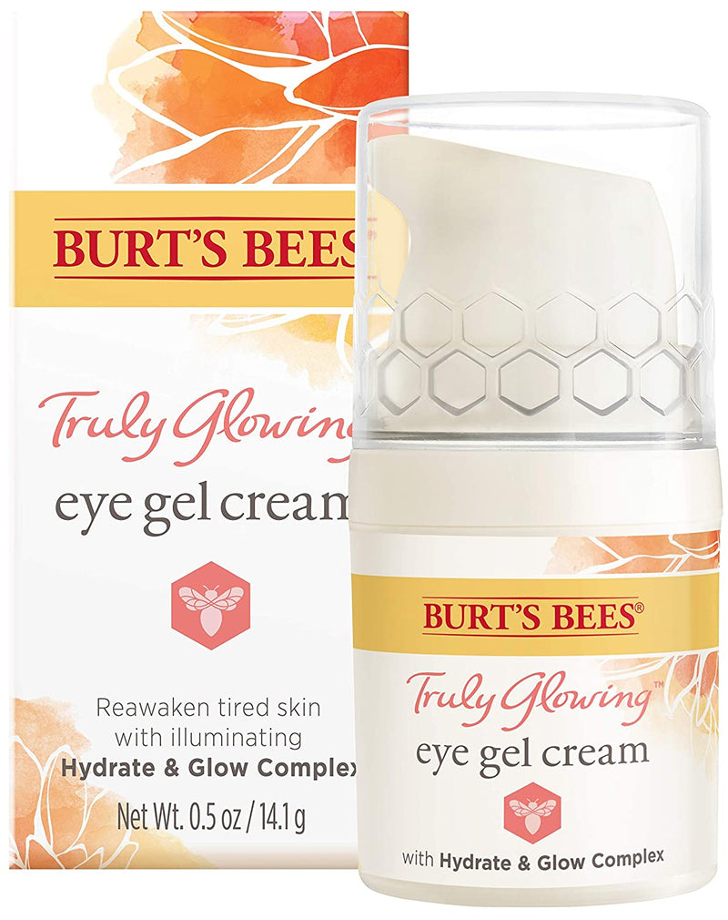 Burt's Bees Truly Glowing Reawakening Gel Eye Cream with Hydrate and Glow Complex, 0.5 Fluid Ounce Burt's Bees