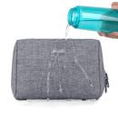 Large Makeup Bag Zipper Pouch Travel Cosmetic Organizer for Women and Girls (Large, Grey) Narwey