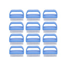 Superio Nail Brush Cleaner with Handle, Durable Scrub Brush to Clean Toes and Fingernails, All Purpose Hand Scrubber Cleaning Brush - Stiff Bristles, Easy to Use (12-Pack) Superio