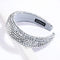SP SOPHIA COLLECTION Women's Sparkling Crystal Padded Rhinestone Wide Bejeweled Hair Headband Party Hairband Hair Accessories in Silver SP Sophia Collection Store
