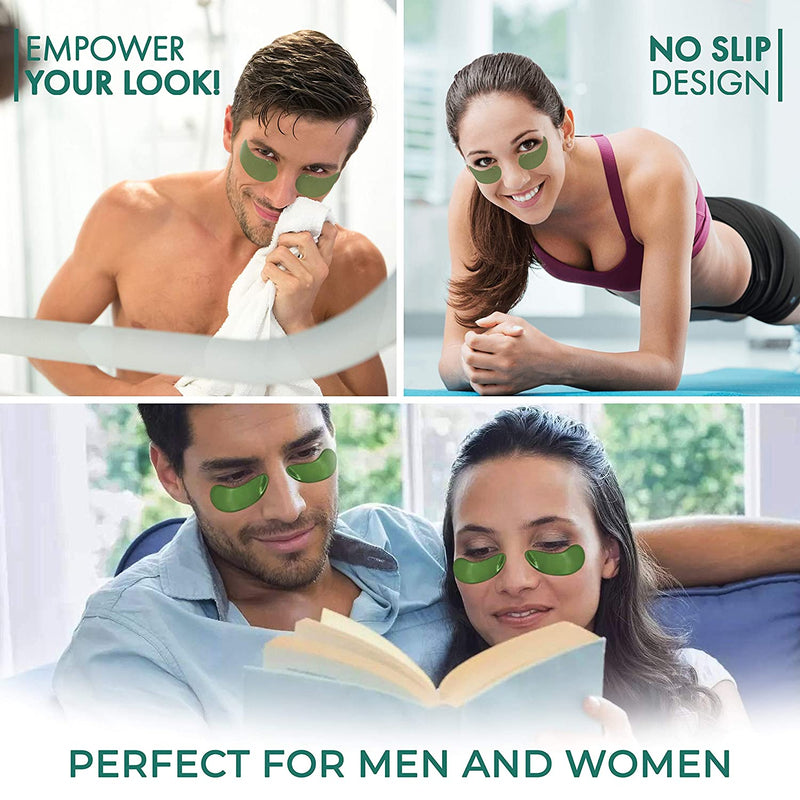 MASHELE Korean 60pcs Aloe Vera Collagen Under Eye Gel Patches Mask, Treatment for Puffy Eyes, Dark Circles, Anti Wrinkle Pads, Moisturizing for Women and Men (60pcs patches aloe vera) MASHELE