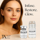 ReGlow Micro Infusion System for Face – 300% Deeper Absorption with 24K Gold Microneedling Tool + Serum (3 Months) – Firmer Radiant Skin, At-Home Treatment with Collagen Peptides & Hyaluronic Acid Infinity Warehouse