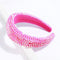 SP SOPHIA COLLECTION Women's Sparkling Crystal Padded Rhinestone Wide Bejeweled Hair Headband Party Hairband Hair Accessories in Hot Pink SP Sophia Collection