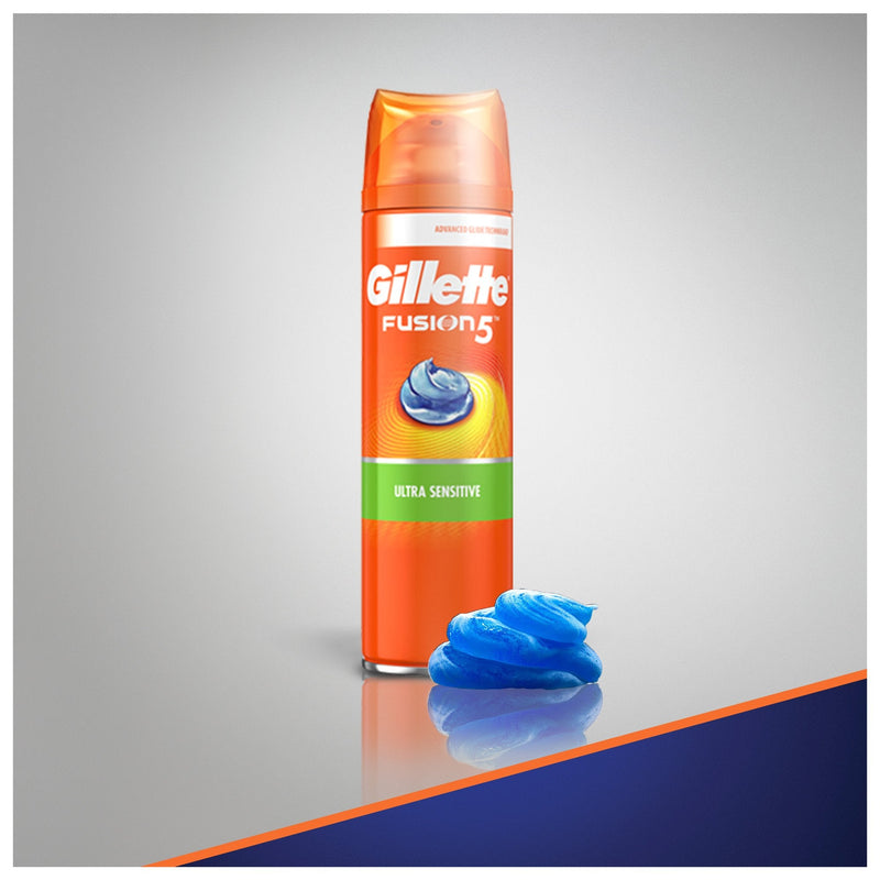 Gillette Fusion5 Ultra Sensitive Shave Gel, 7 Ounce Gillette