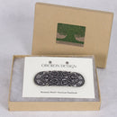 Celtic Peacock Hair Clip, Hand Crafted Metal Barrette Made in the USA with a Medium 70mm by Oberon Design Oberon Design