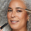 LAURA GELLER NEW YORK Sculpt-n-Stay 2-in-1 Waterproof Eyebrow Pencil & Brow Gel – Clear – Fills Sparse Brows, Defines & Sets – Smudge-Proof, Long-Lasting, Natural Finish Infinity Warehouse