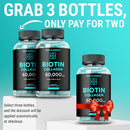 Biotin & Collagen Peptides Gummies - 50,000mcg Collagen + 10,000mcg Biotin | Hair, Skin & Nails Support for Men & Women | Hair Growth, Glowing Skin & Strong Nails | Non-GMO, Chewable, Great-Tasting Infinity Warehouse