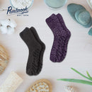 Moisturizing Spa Socks Aloe Infused | 2-Pair | Fuzzy Non Skid Gel Sleeping Socks Pembrook Store