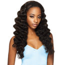 OUTRE Synthetic Hair Half Wig Quick Weave Ashani (DRRED) Outre
