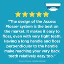 Listerine Ultraclean Access Disposable Snap-On Dental Flosser Refill Heads For Proper Oral Care & Hygiene, Durable Floss Helps Remove Plaque, Unflavored, 28 ct Reach
