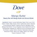 Dove Beauty Bar To Moisturize Dry Skin With Mango Butter More Moisturizing Than Bar Soap 3.75 oz 14 Bars Dove