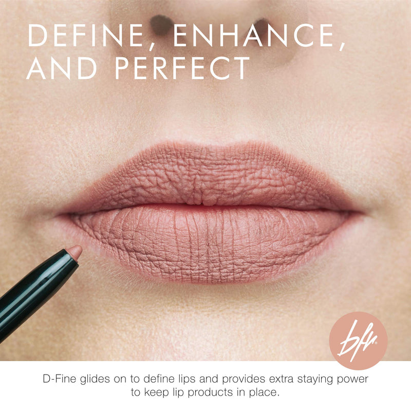 Beauty For Real D-Fine Lip Liner Pencil, Neutral - Set of 2 - Universal, Long-Wear Shade - Define, Enhance & Perfect Lip Shape - Creamy Texture for Easy Application - No Sharpener Required Beauty For Real