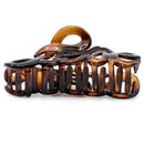 Camila Paris CP1380 French Hair Clip for Women, 3.25 inch Girls Hair Claw Clips Jaw Tortoise Cellulose, Fashion Durable and Styling Hair Accessories for Women, Strong Hold No Slip Grip, Made in France Camila