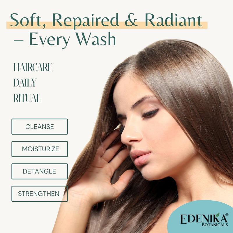 Argan Oil Shampoo and Conditioner Set with Biotin, Repairs Dry & Damaged Hair, Deeply Hydrating & Nourishing, Women & Men, Sulfate-Free, Organic, 16 fl oz Each Infinity Warehouse